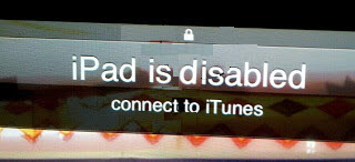 Ipad is disabled connect to iTunes