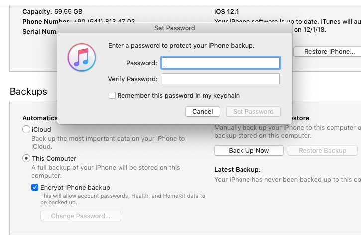 E verify password