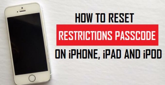 How To Reset iPhone/iPad/iPod Passcode?