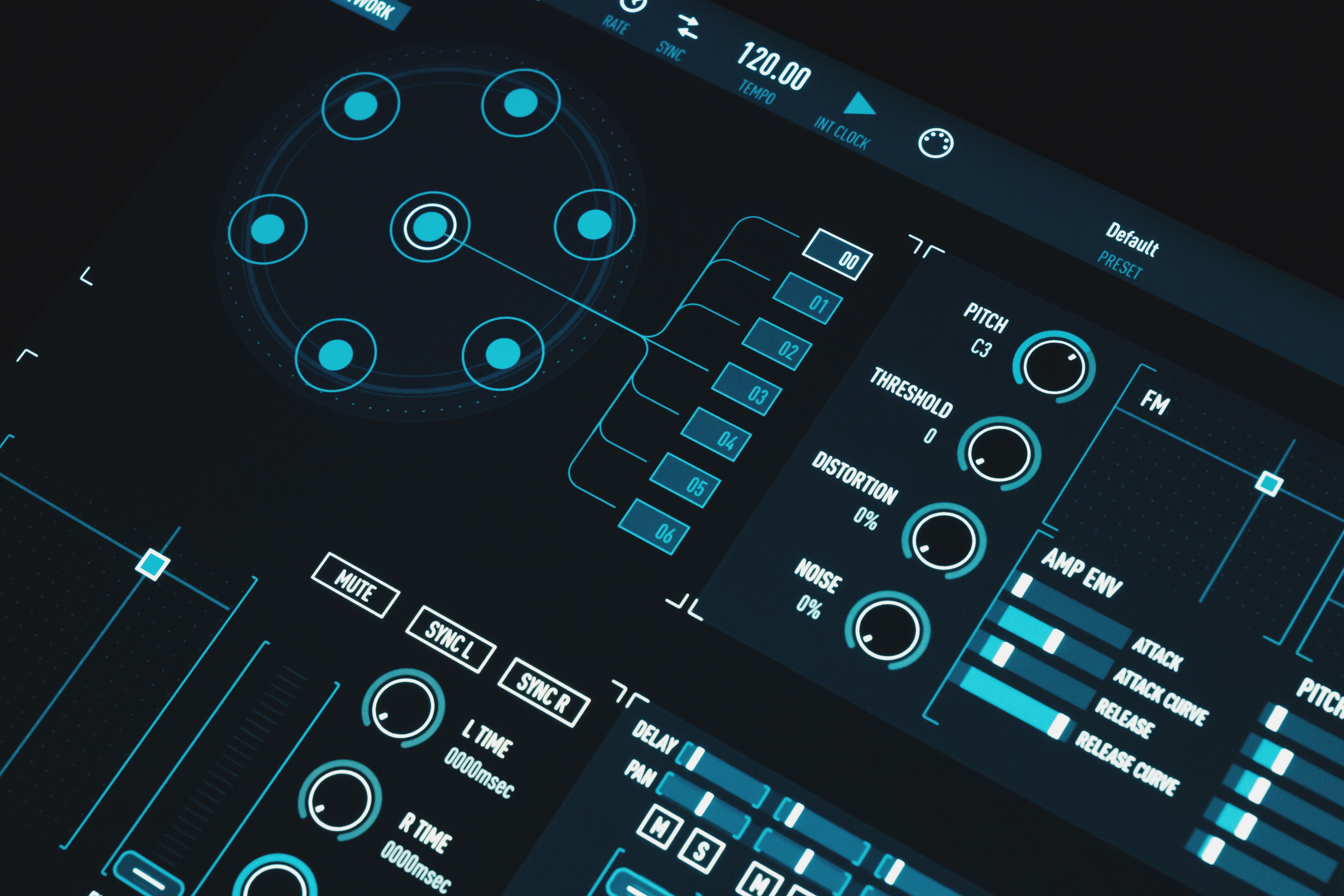 Futuristic digital interface with data visualizations representing AI-powered visual analysis